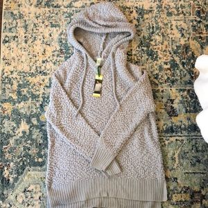 Light grey women’s cozy hoodie